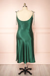 Elyse Green Cowl Neck Midi Dress | Boutique 1861 back plus size