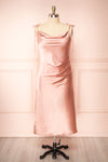 Elyse Pink | Cowl Neck Midi Dress
