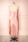 Elyse Pink Cowl Neck Midi Dress | Boutique 1861 back plus size