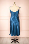 Elyse Royal Blue Cowl Neck Midi Dress | Boutique 1861  back plus size