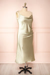 Elyse Sage Cowl Neck Midi Dress | Boutique 1861 side plus size