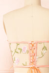 Elita Underbust Corset Top w/ Embroidery | Boutique 1861  back close-up