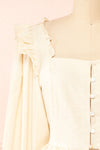 Ellenn Cream Bodice Shirt w/ Long Sleeves | Boutique 1861 front close-up