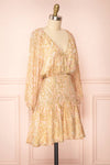 Freela Short Paisley Pattern V-Neck Dress | Boutique 1861  side view