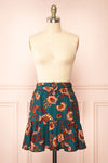 Elora Short Floral Skirt w/ Ruffles | Boutique 1861 front view