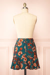 Elora Short Floral Skirt w/ Ruffles | Boutique 1861 back view