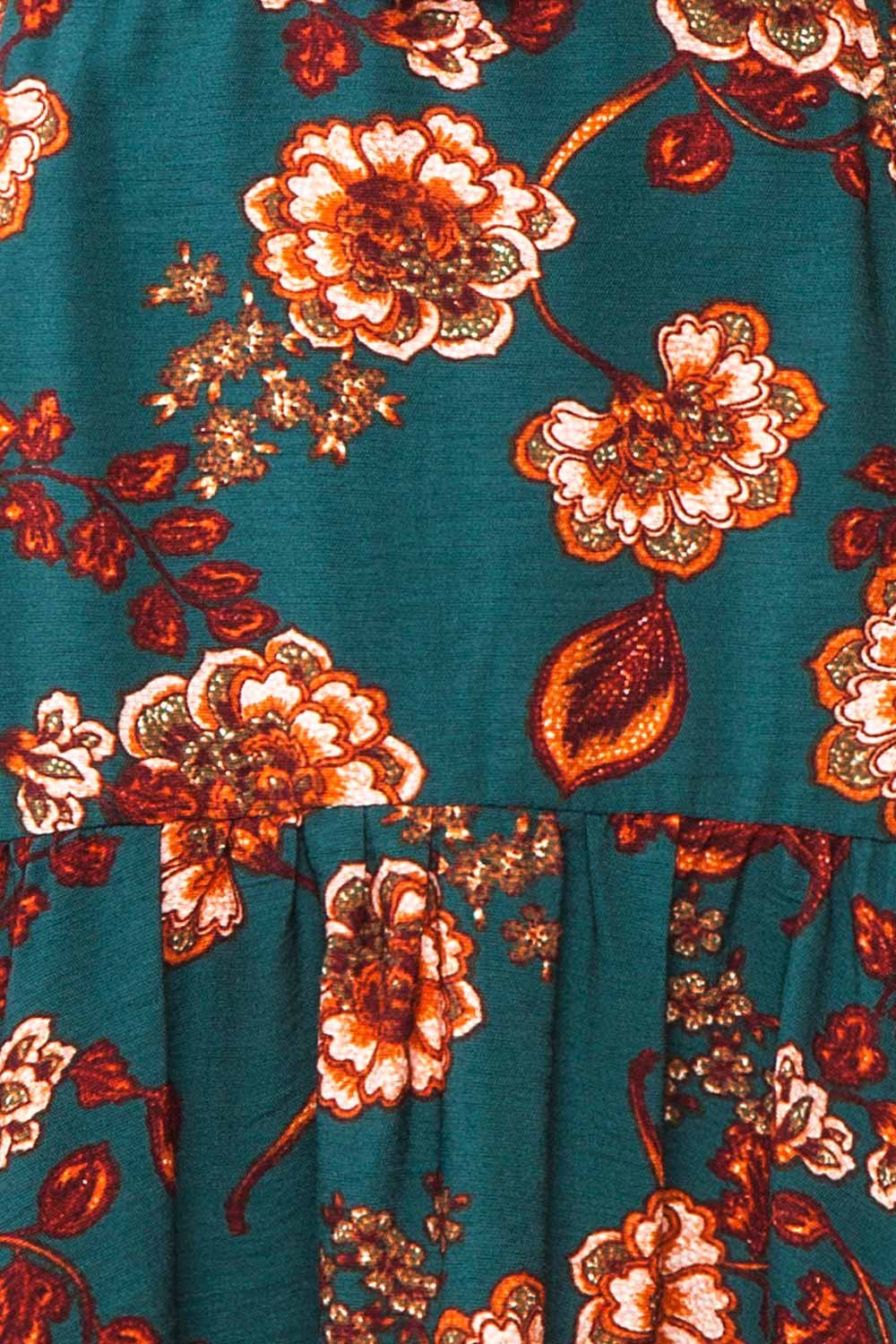 Elora Short Floral Skirt w/ Ruffles | Boutique 1861 fabric 