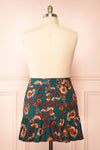 Elora Short Floral Skirt w/ Ruffles | Boutique 1861 back plus size
