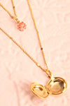 Elvira Quintana Rose Flower & Locket Pendant Necklace | Boutique 1861 4