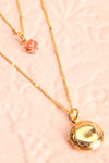 Elvira Quintana Rose Flower & Locket Pendant Necklace | Boutique 1861  6