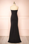 Elvya Black Bustier Maxi Mermaid Dress | Boutique 1861 back view