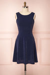 Elya Lapis Navy Blue Sparkly Plus Size Dress | Boutique 1861 plus