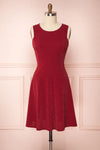 Elya Rubis Burgundy Plus Size A-Line Dress | Boutique 1861 front