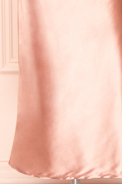 Elyse Pink Cowl Neck Midi Dress | Boutique 1861 bottom