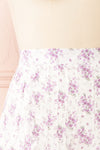 Elyxir Floral Shorts w/ Ruffles | Boutique 1861 - side close up