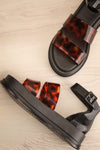 Embrun Black & Brown Platform Sandals | La petite garçonne