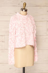Emersin Pink Cropped Knit Sweater | La petite garçonne side view
