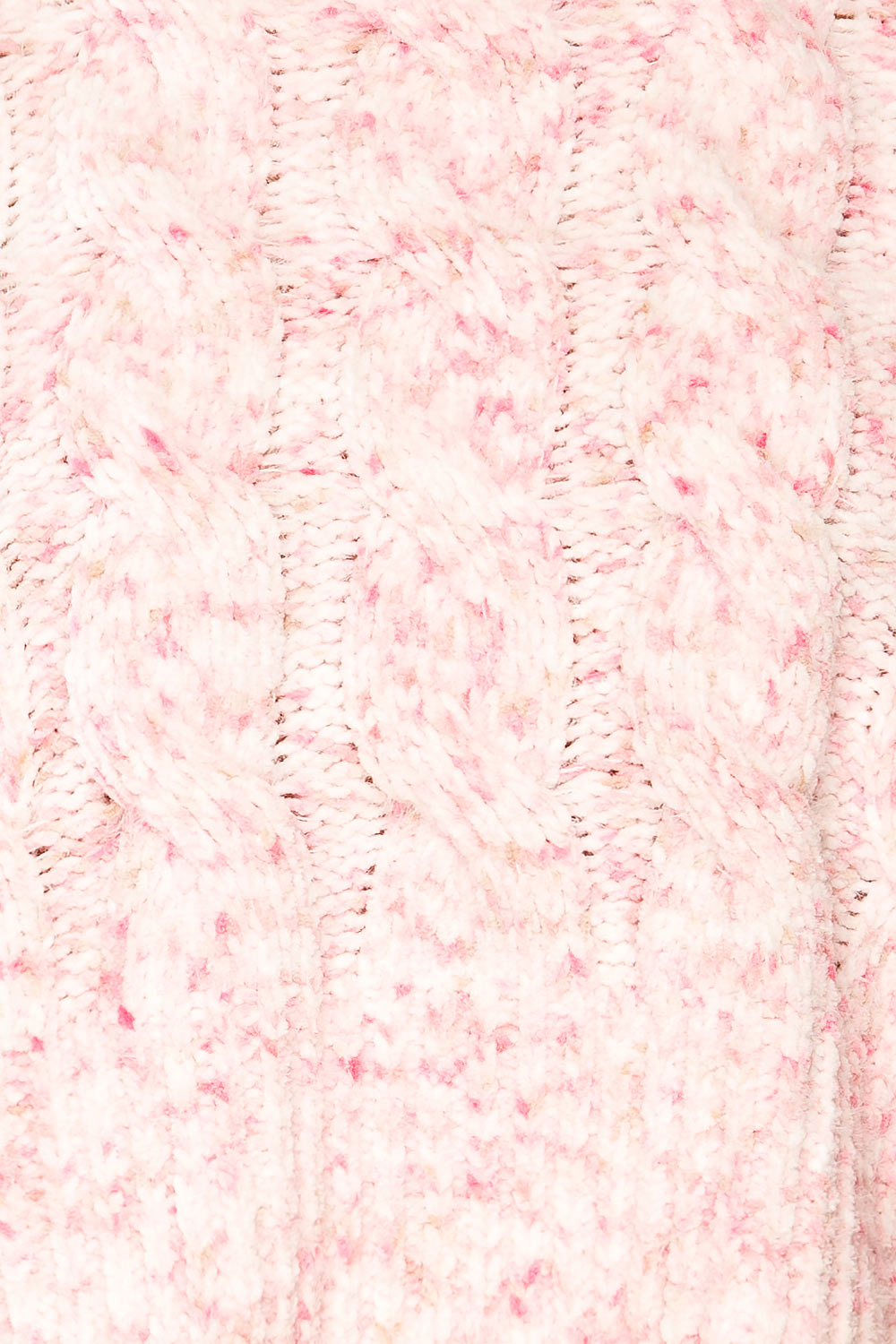 Emersin Pink Cropped Knit Sweater | La petite garçonne texture 