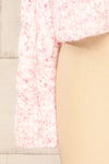 Emersin Pink Cropped Knit Sweater | La petite garçonne bottom close-up