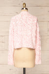 Emersin Pink Cropped Knit Sweater | La petite garçonne back view