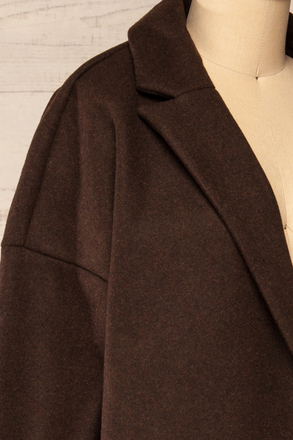 Emerson | Brown Felt Coat