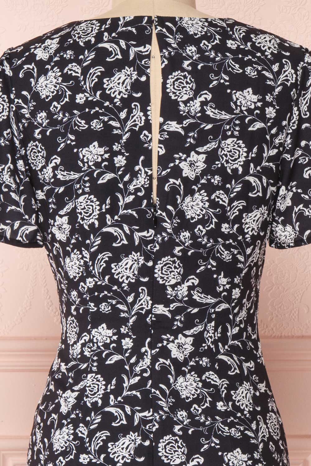 Emilce | Black & White Floral Dress