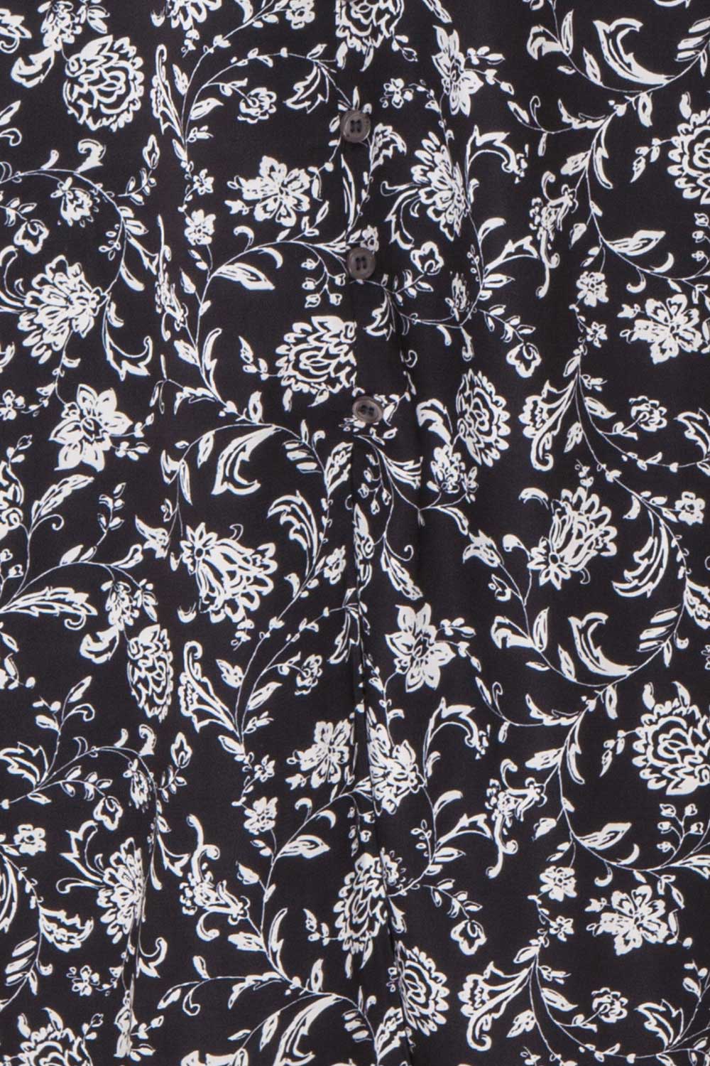 Emilce | Black & White Floral Dress