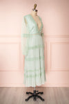 Emma-Rose Mint Green Summer Midi Dress | Boutique 1861 side view
