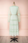 Emma-Rose Mint Green Summer Midi Dress | Boutique 1861 back view