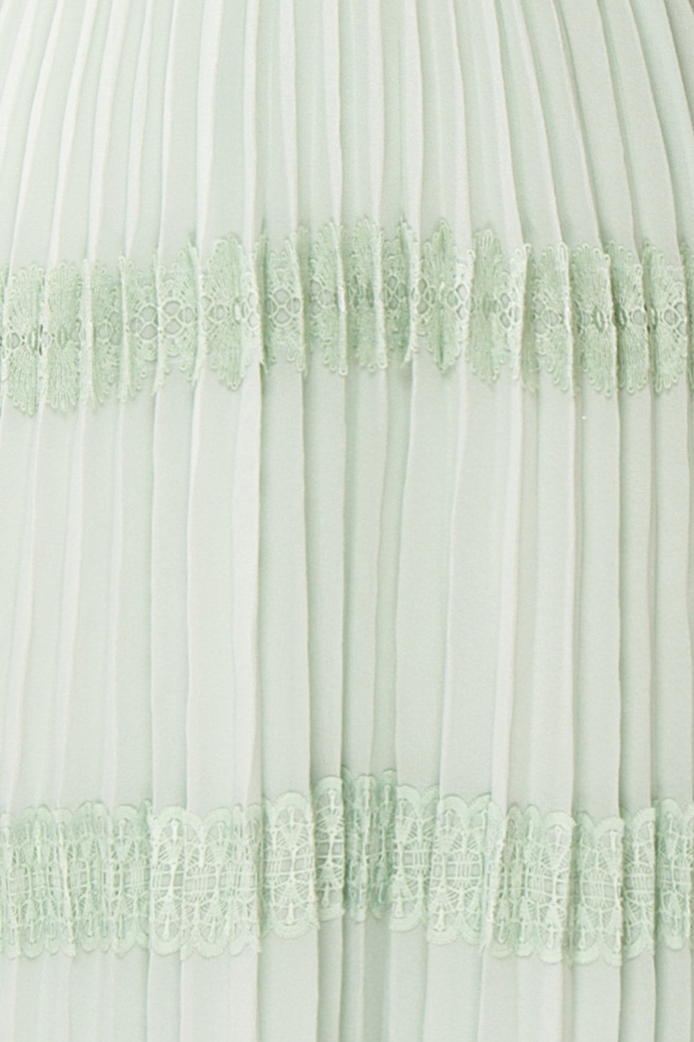 Emma-Rose Mint Green Summer Midi Dress | Boutique 1861 fabric details 
