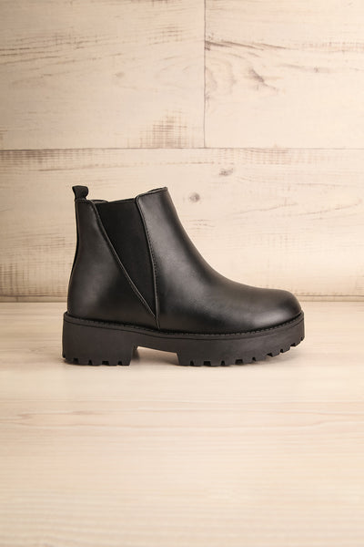 Emmelord Black Platform Heel Chelsea Boots side | La Petite Garçonne
