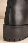 Emmelord Black Platform Heel Chelsea Boots heel | La Petite Garçonne