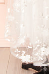 Eneka White Midi Tulle Dress w/ Floral Embroidery | Boudoir 1861 bottom