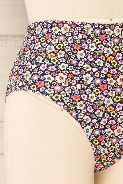 Engel Ditsy Floral High-Waisted Bikini Bottom | La petite garçonne - side close up