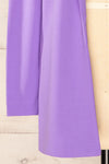 Engla Purple Long Classic Blazer | La petite garçonne sleeve