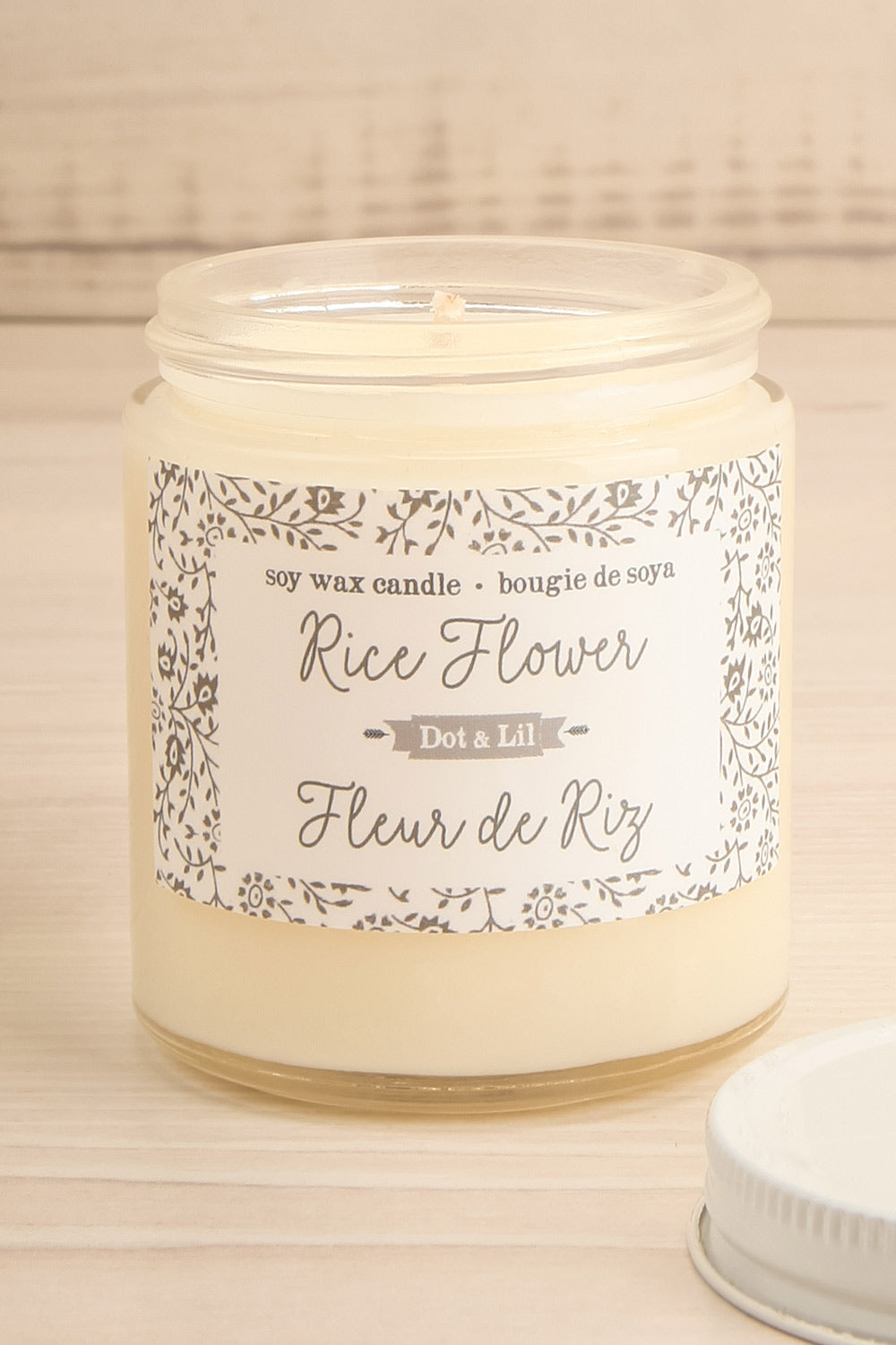 Christmas Candle Gift Box Set | Maison garçonne rice flower open close-up