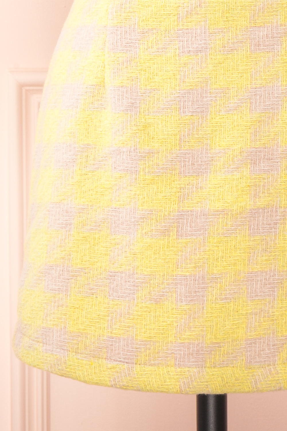 Set Lanajane Yellow Houndstooth Cropped Blazer and Skirt | Boutique 1861  bottom