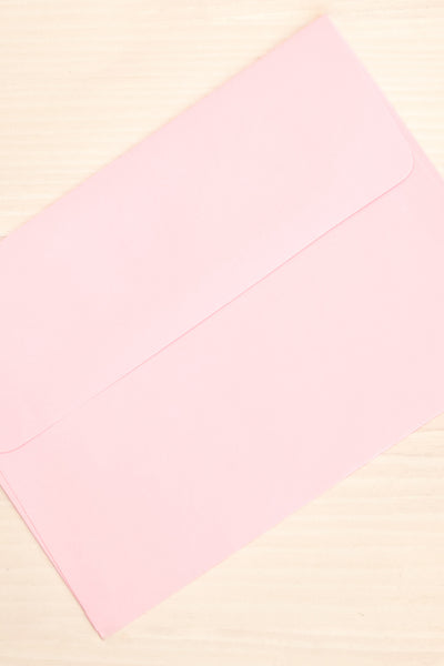 Pink House Season's Greetings Card | Maison Garçonne envelope close-up