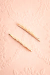 Epilobe Set of Golden Hair Pins with Pearls | Boutique 1861