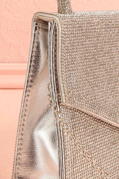 Equinox Small Glittery Handbag | Boutique 1861 side close-up