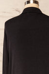Erinn Black Long Sleeve Soft Knit Top | La petite garçonne back close up