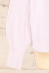 Eris Lavender Mock Neck Sweater | La petite garçonne sleeve