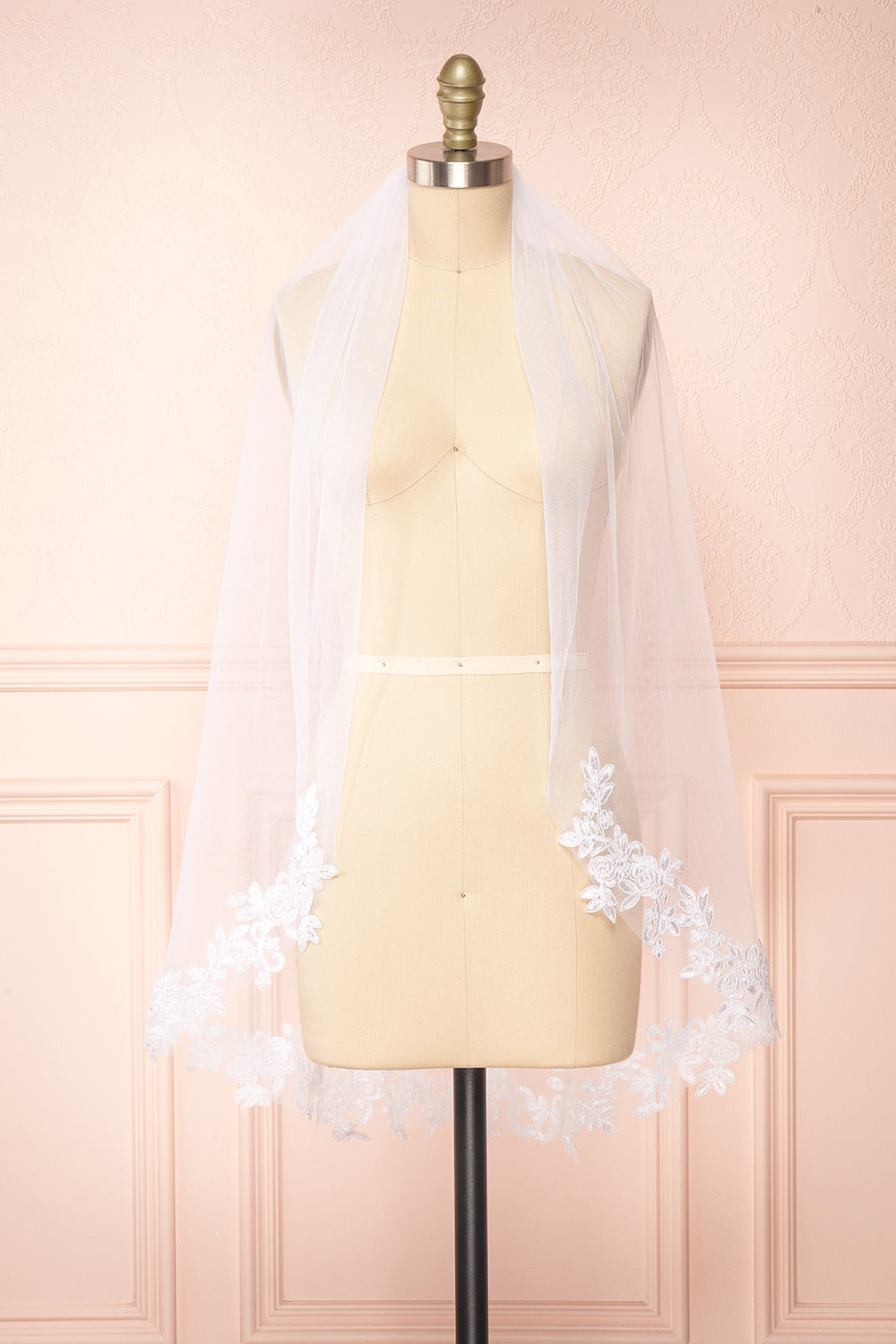 Erkalim White | Mesh Wedding Veil