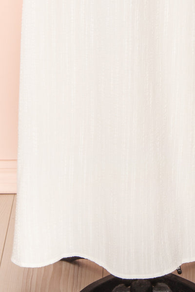 Erlen White Maxi Dress w/ Slit | Boutique 1861 bottom