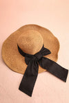 Eroute Large Straw Hat w/ Black Ribbon | Boutique 1861