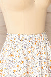 Estoril Patterned Short Skirt With Elastic Waist | La petite garçonne side close-up