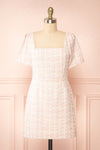 Esyle Short Pink Tweed Dress | Boutique 1861 front view