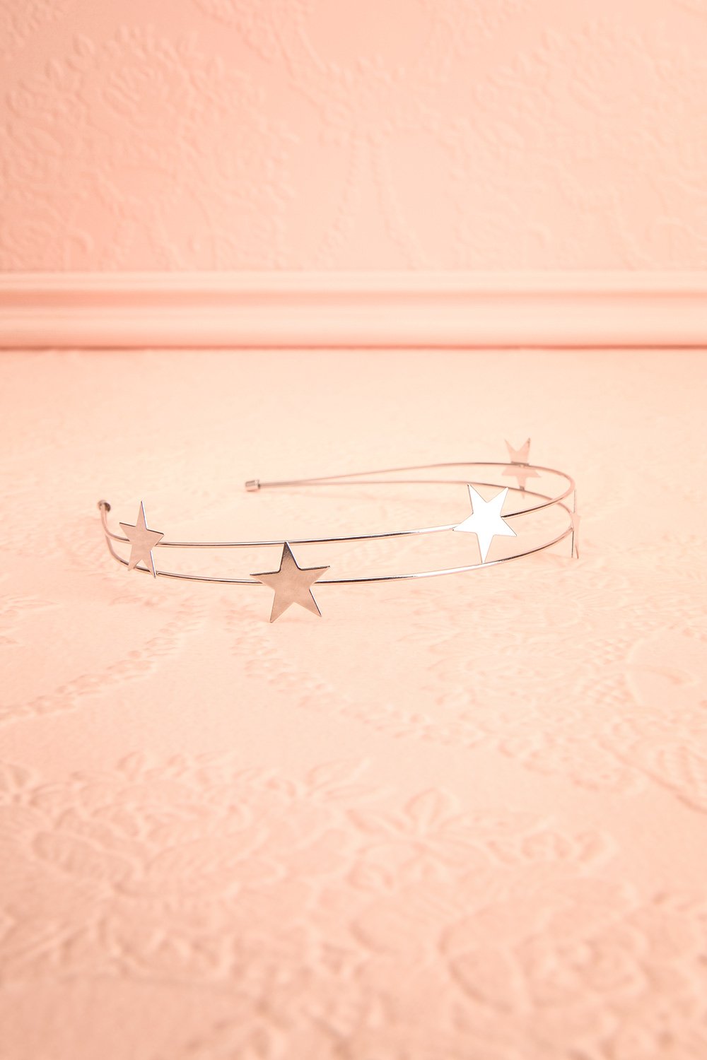 Etincelle Silver Headband with Stars | Boutique 1861 flat view