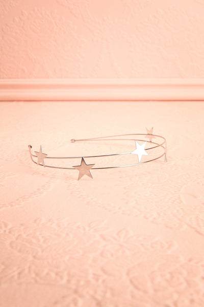 Etincelle Silver Headband with Stars | Boutique 1861 flat view