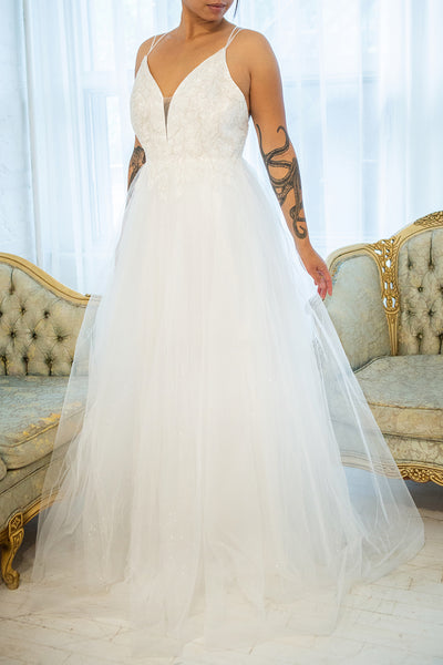 Eugeny White Beaded A-Line Bridal Dress | Boudoir 1861